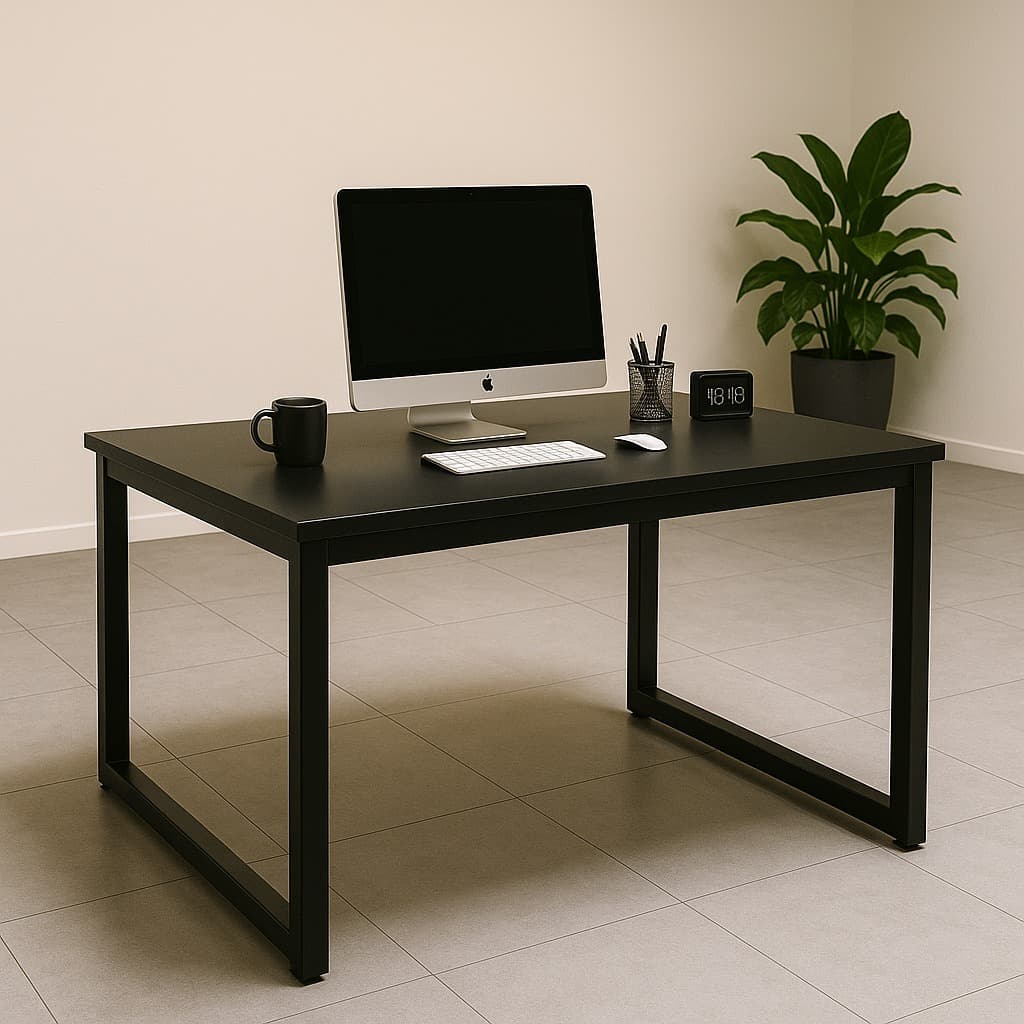 Mesa para Escritório 120x80 cm – Escrivaninha Industrial com Design Industrial
