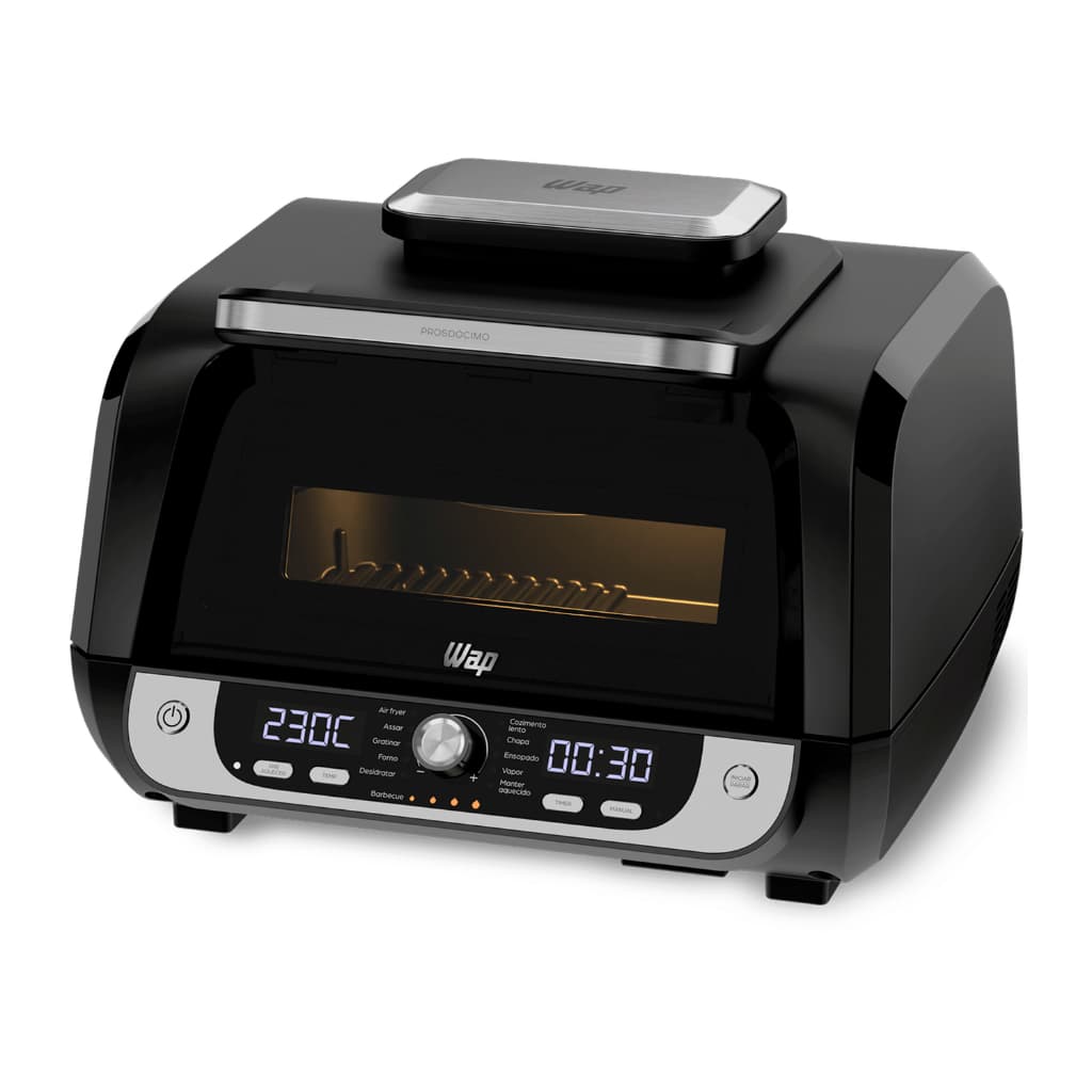 Fritadeira Elétrica Air Fryer Wap Barbecue 10l Digital 1800w