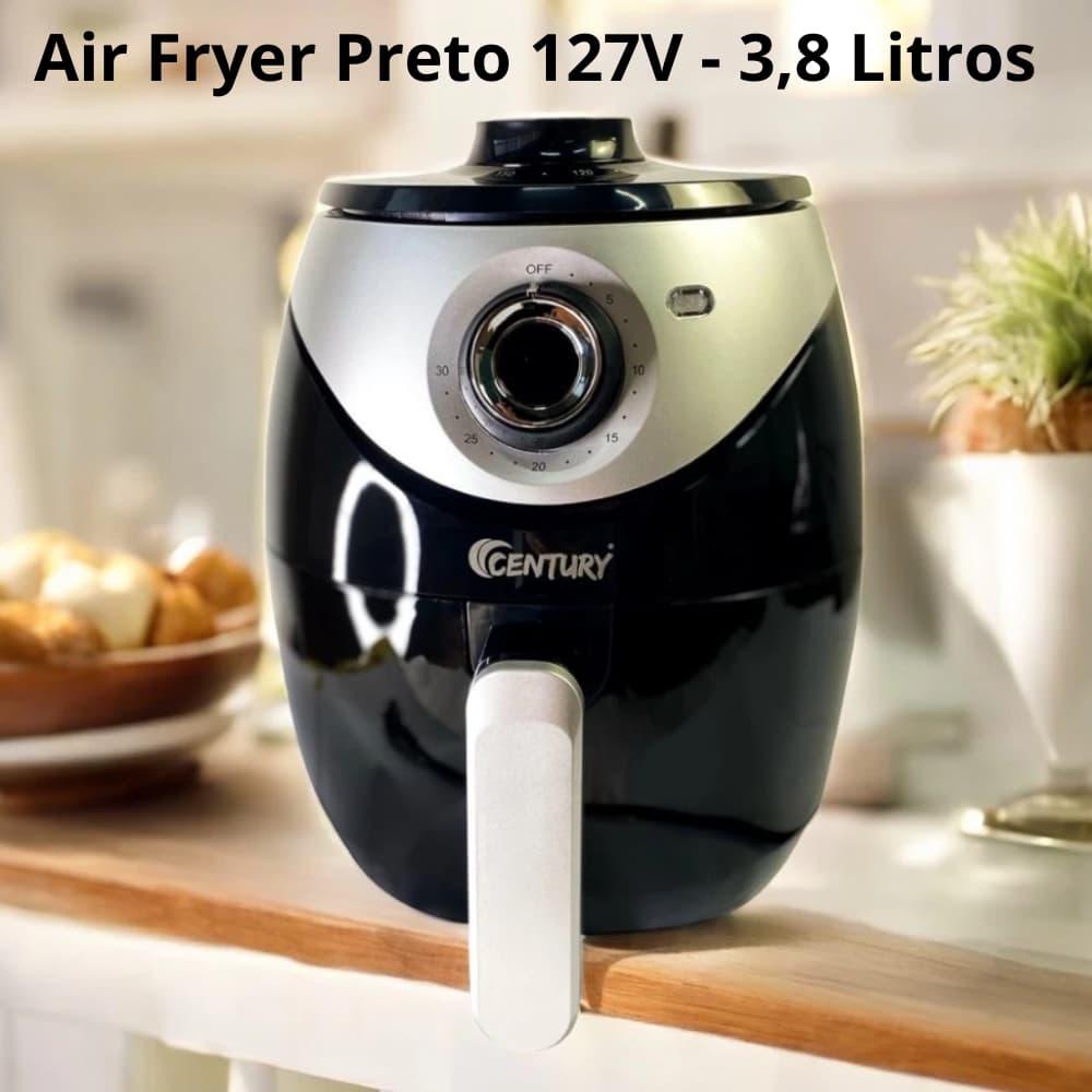 Fritadeira Elétrica Century 3,8 Litros 110V - Cozinhar Sem Óleo, Prática e Durável