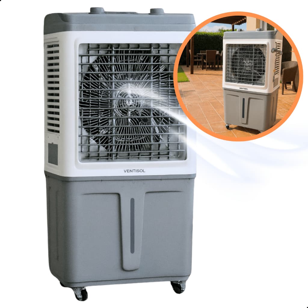 Climatizador de Ar Portátil 60 litros Residência Escritório Ar Frio Potente Pro Ventisol Ventilador