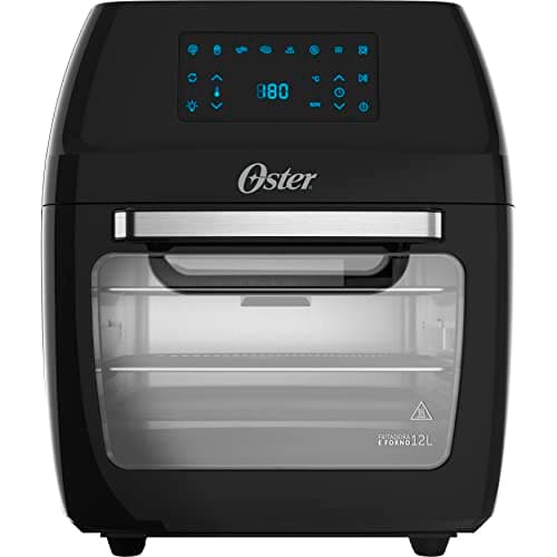 Fritadeira Oster 3 em 1 com painel digital, cor preta, 12L, 127V