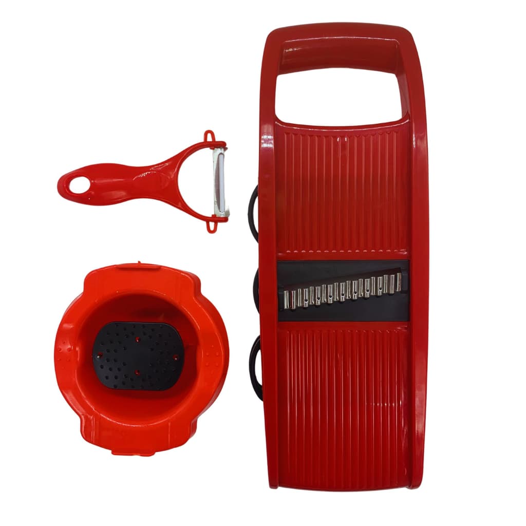 Cortador de Legumes Fatiador e Frios 6  em 1 com Laminas Profissional Mandoline Slicer Produ