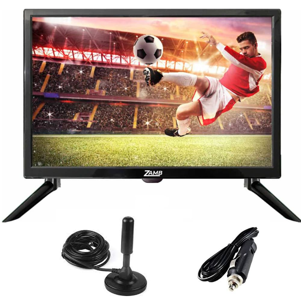 TV 19 polegadas Zamb para caminhão, uso residencial, carro, ônibus, van, lancha 12V LED HD