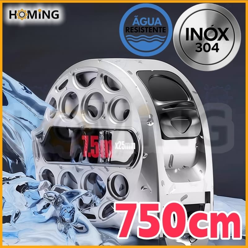 750cm Fita Métrica Retrátil Ferramenta Aço Inox com Trava Marcenaria Alta Precisão Dável HOMING