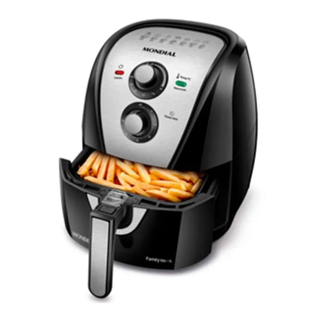 Fritadeira elétrica Air Fryer Mondial sem óleo 1500W Family 4 Litros AFN-40-BI com cesto antiaderente