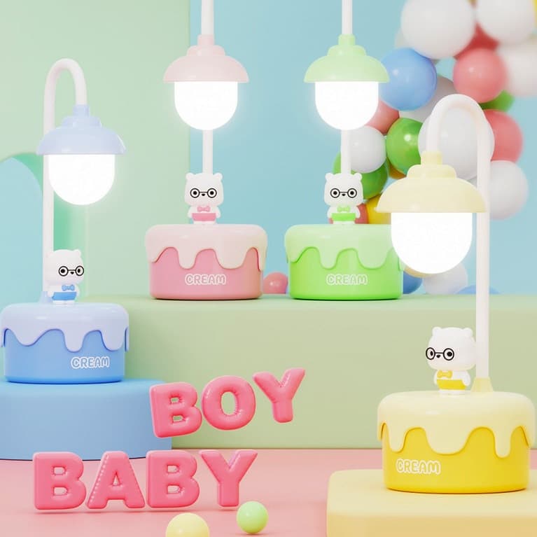 Luminária De Mesa Infantil Recarregáveis Led Usb Iluminaria Abajur Lâmpada De Mesa Para Quarto