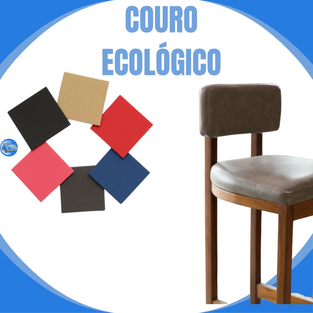 Tecido Couro Sintético 1m X 1,40m Courino Para Estofados e Reformas