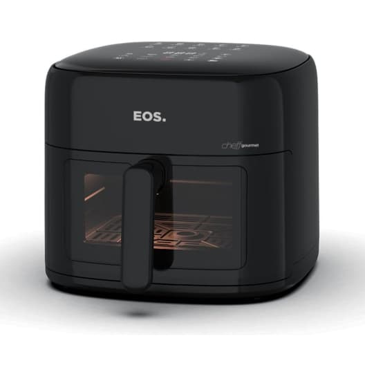 Fritadeira Air Fryer Eos Family 8 Litros Chef Gourmet Digital Compacta All Black EAF80P 220V