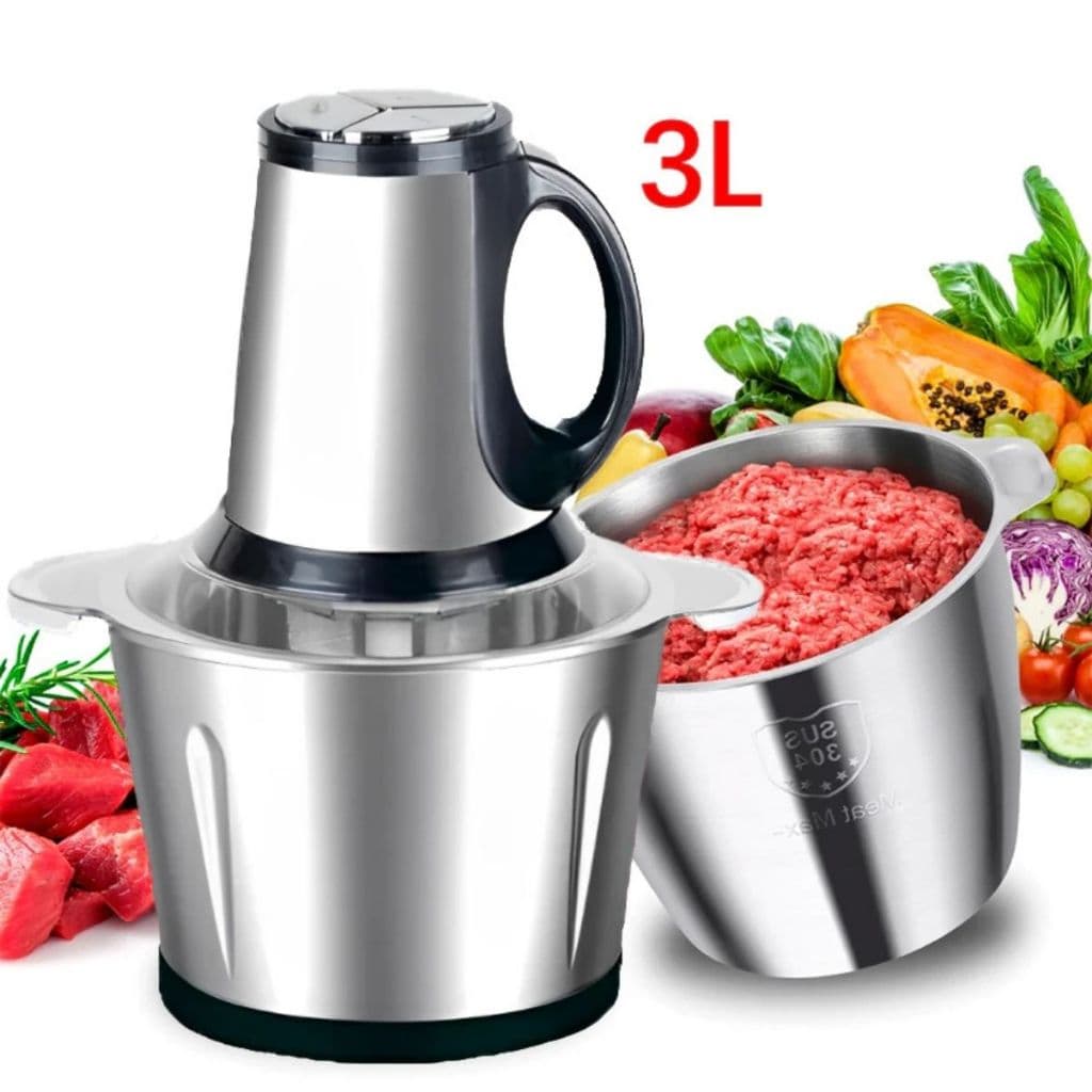 Triturador Processador De Alimentos Carne Legumes Frutas Multiprocessador Elétrico Picador Triturador 3 Litros 2 Litros