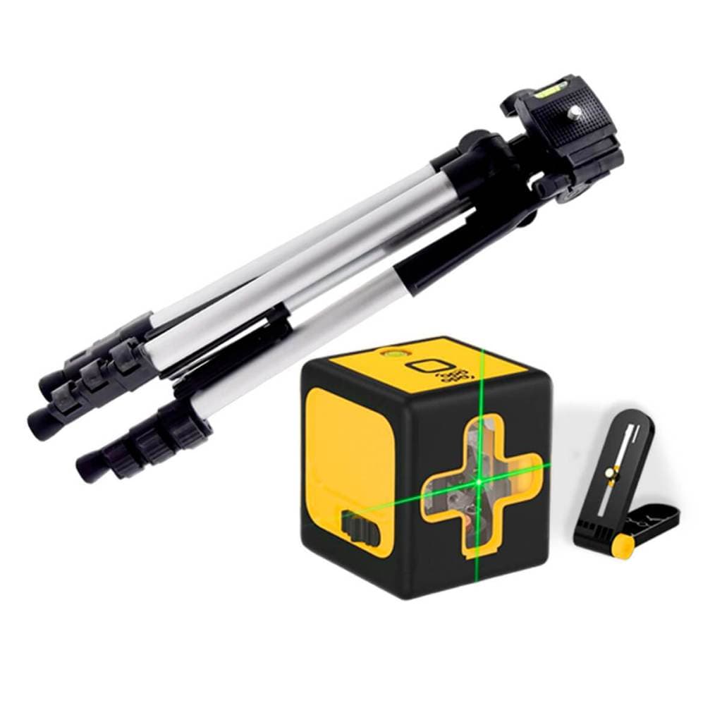 Kit Mini Nível Laser 20m com Tripé [2 Linhas]Nivel a laser Nivel laser verde Nivel laser autonivelante Kit nivel a laser
