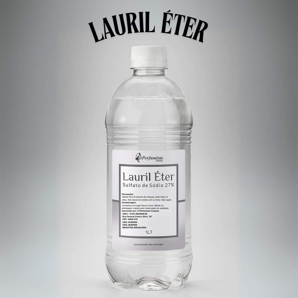 Lauril 27% Líquido 1 LITRO - Matéria-Prima para Sabão, Shampoos e Detergentes Espumante Líquido