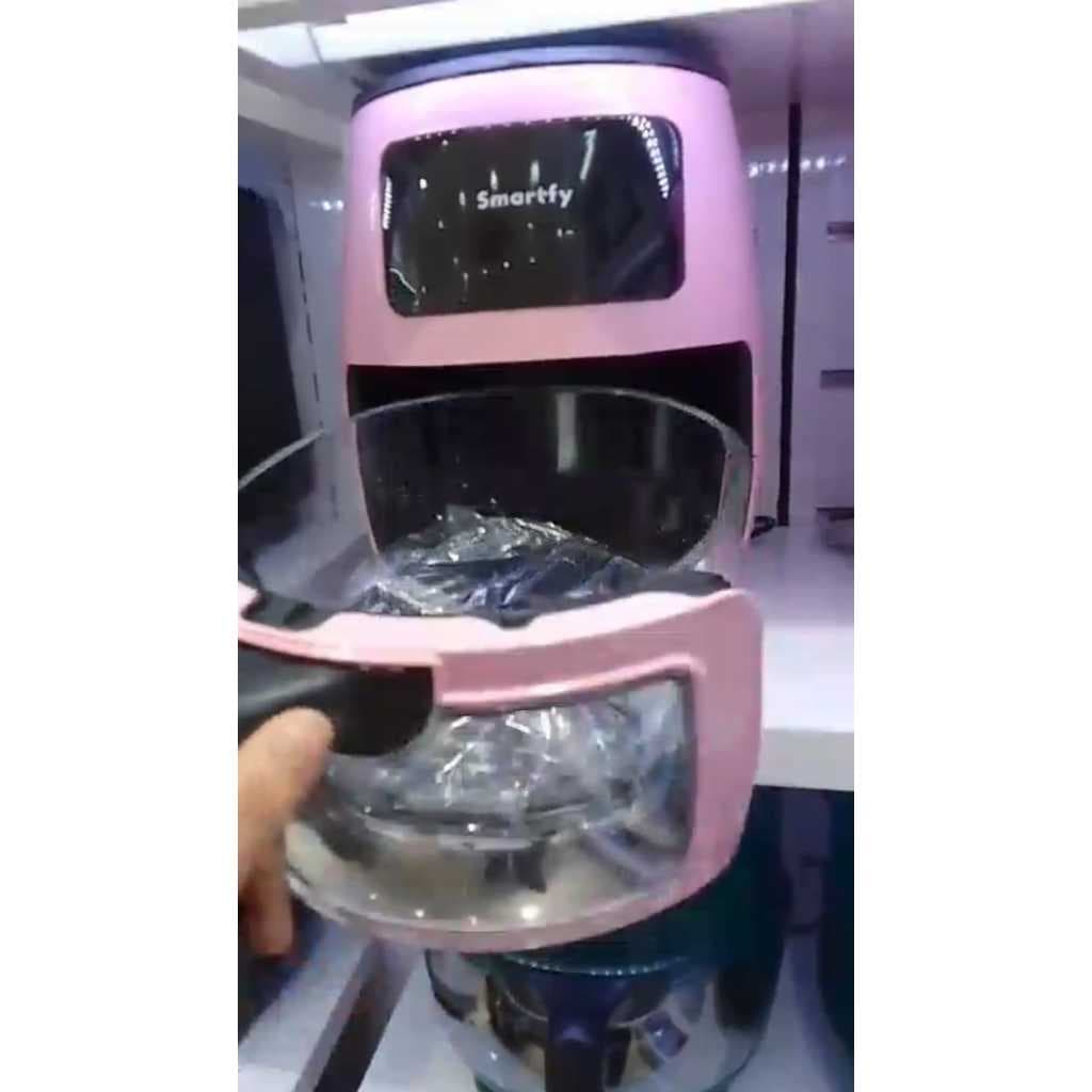 Fritadeira Elétrica airfryers base de vidro com Visor - 1400W -3.6L - 220V 50/60HZ - ROSA/DOURADO/branco/preto/verde