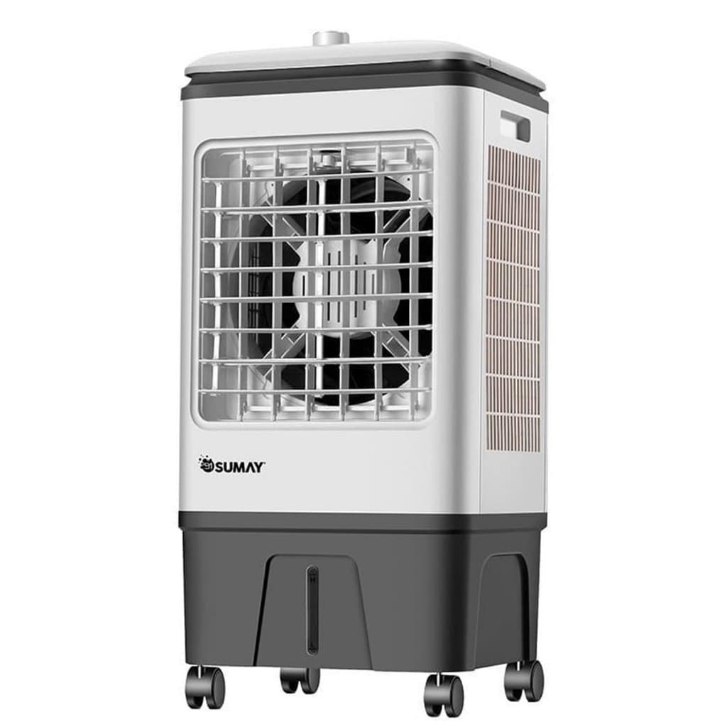 Climatizador de ambiente frio Sumay 17L branco e cinza com ventilador visível