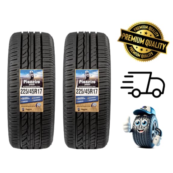 2 Pneus Aro 17 - 225/45/R17 Remold - RACING - Qualidade Inmetro