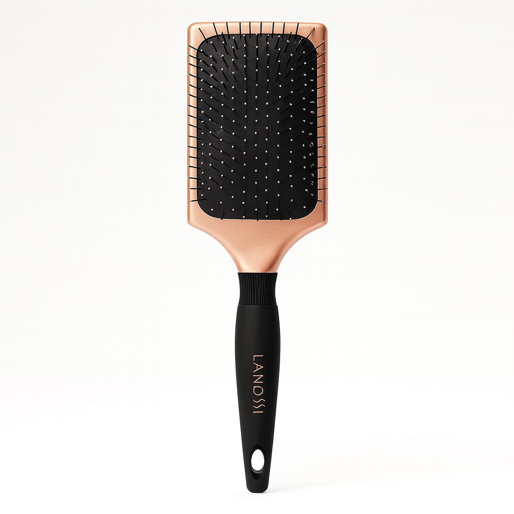 Escova De Cabelo Raquete Quadrada Bronzer Lanossi Profissional