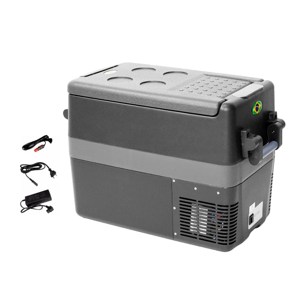 Mini Geladeira 55l Quadrivolts Com Cesto Interno Para Carros, Trailers, Motor Home, Micro-Ônibus, Ônibus, Caminhão