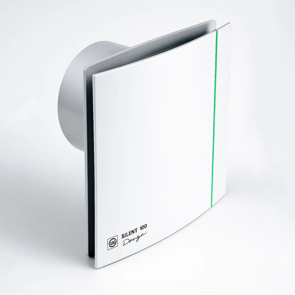 Exaustor Banheiro Quadrado 100mm Silent Design Teto Parede 110/220v Acabamento Externo Residencial