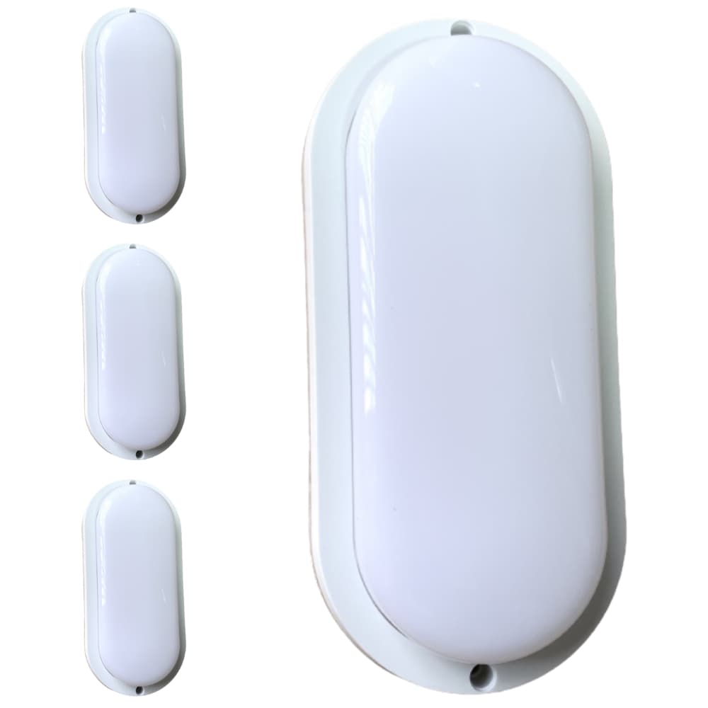 Kit 4 Arandelas Tartaruga LED Sobrepor IP65 6000K Bivolt