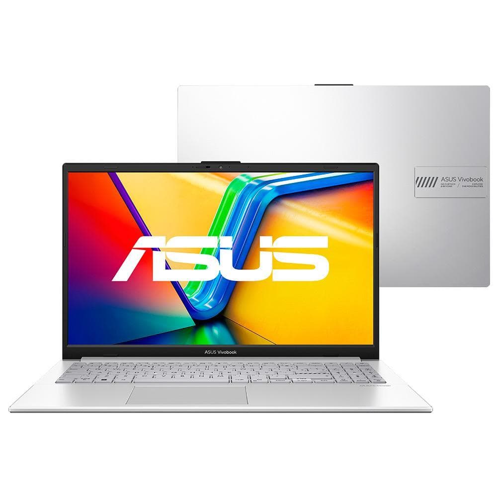 Notebook Asus Vivobook Go 15 Intel Core i3-N305 8GB 512 SSD Tela 15.6" FHD IPS KeepOS Home Cool Silver E1504GA-NJ438