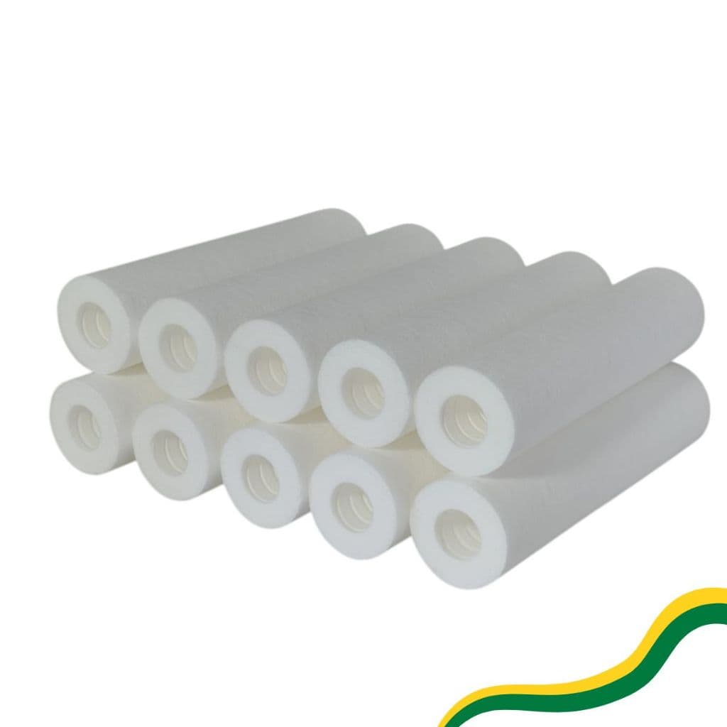 Kit 10 Refis de Polipropileno Brancos para Filtros