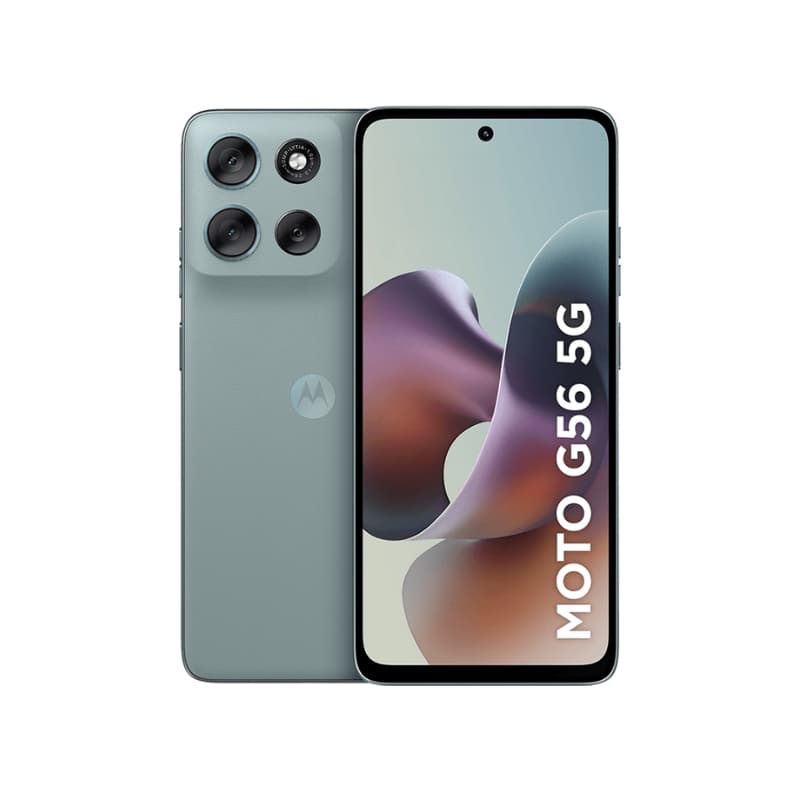 Smartphone Motorola Moto G56 256GB 5G com três câmeras traseiras e tela grande