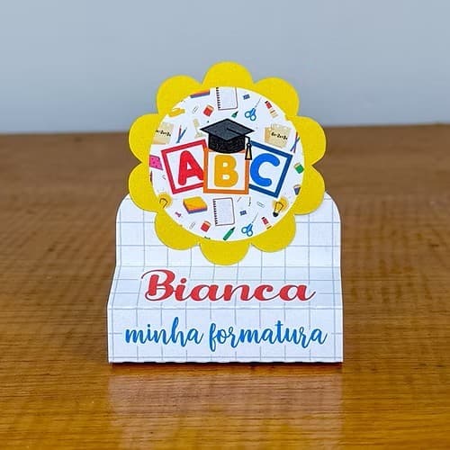 Porta Bis Duplo Formatura Abc - Minha Formatura - lembrancinha - aniversario - festa - mimo