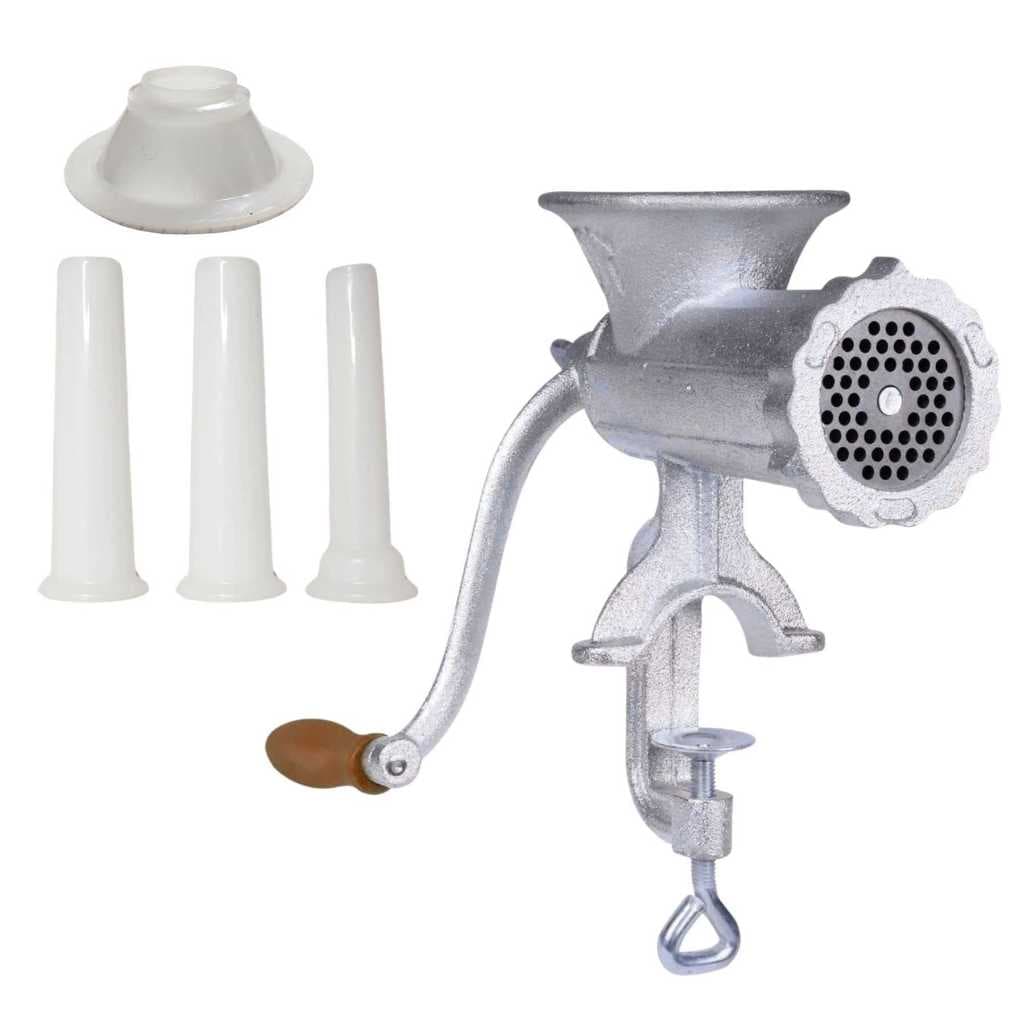 Moedor de Carne Manual de Ferro Fundido 10 Profissional Para Linguiça e Biscoito