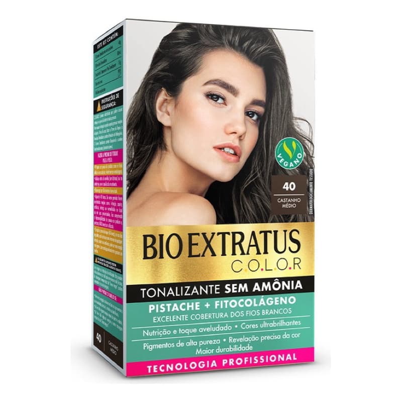 Tonalizante Bio Extratus Sem Amônia Castanho Médio 40 Tonalizante Bio Extratus Sem Amônia Castanho Médio 40