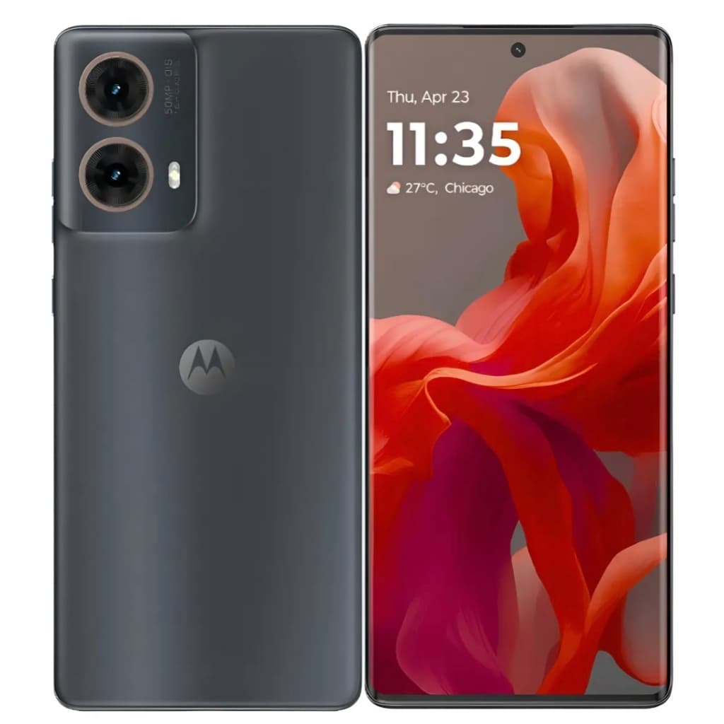 Motorola Moto G85 5G cinza 256 GB 8 GB RAM - Visão frontal e traseira