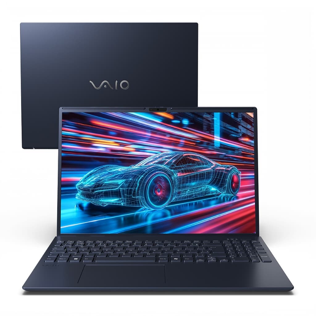 Notebook VAIO FE16 AMD® Ryzen 7-5825U Linux 32GB RAM 512GB SSD 16" IPS WUXGA Antirreflexo - Cinza