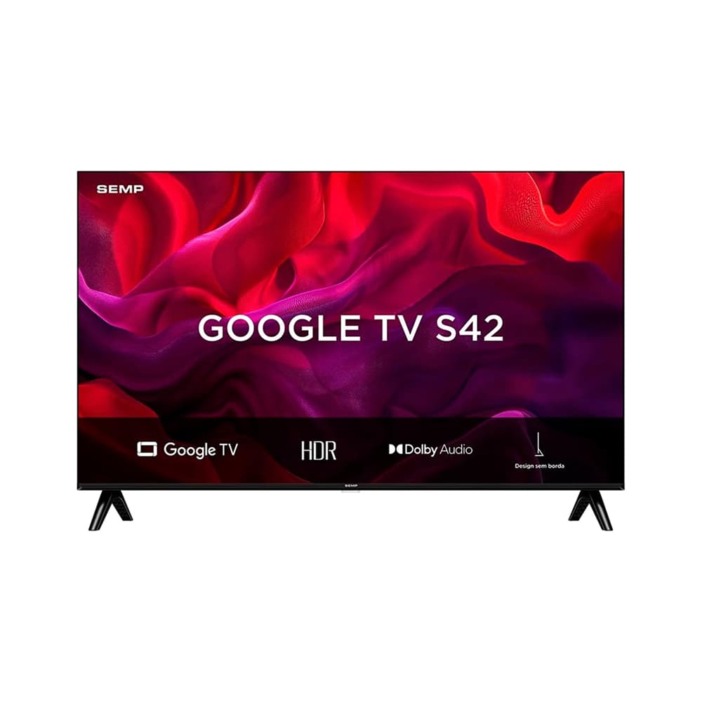 Smart TV LED HD 32' Semp 32S42 Google TV com Wi-Fi integrado