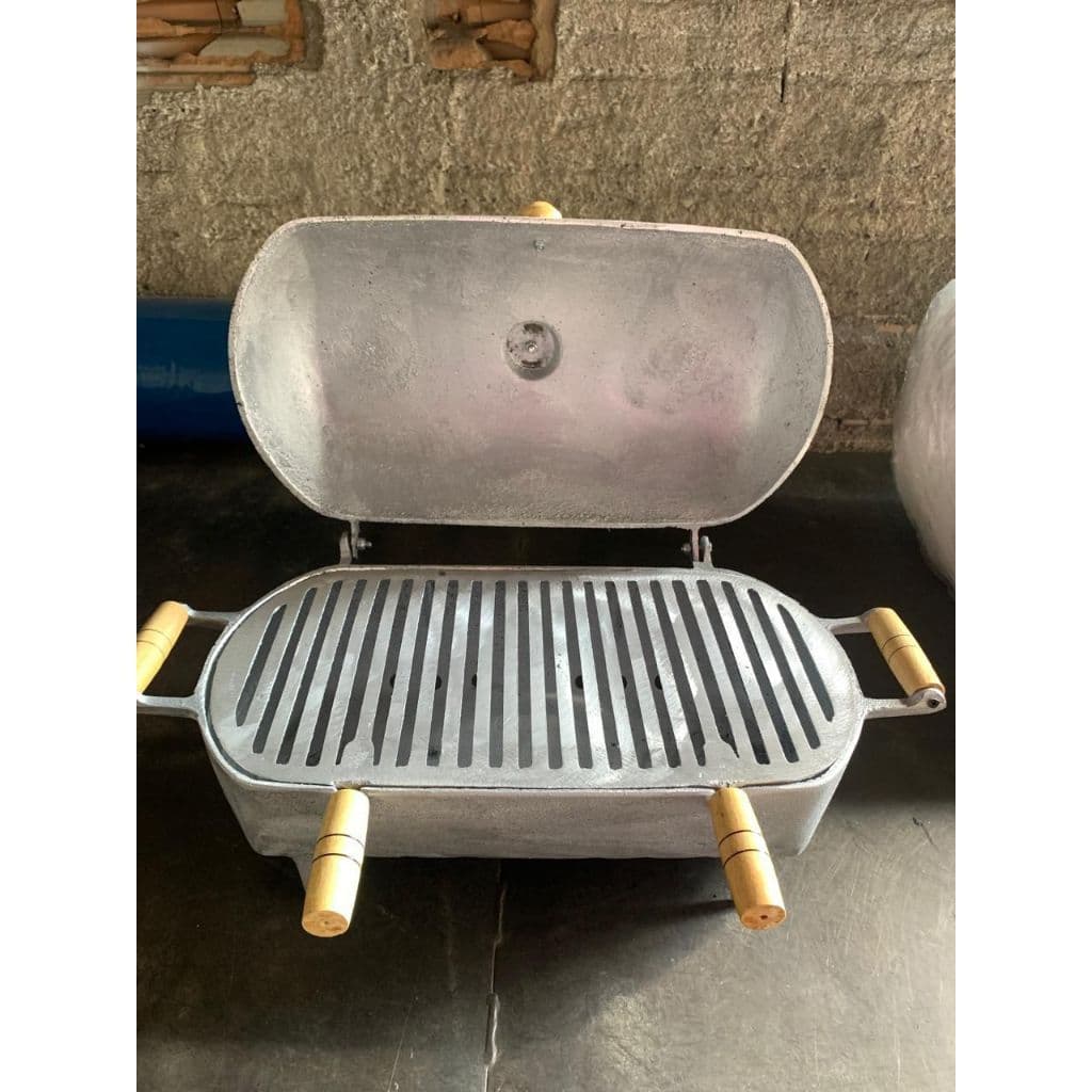 QUEIMA DE ESTOQUE Churrasqueira de aluminio fundido reforçada