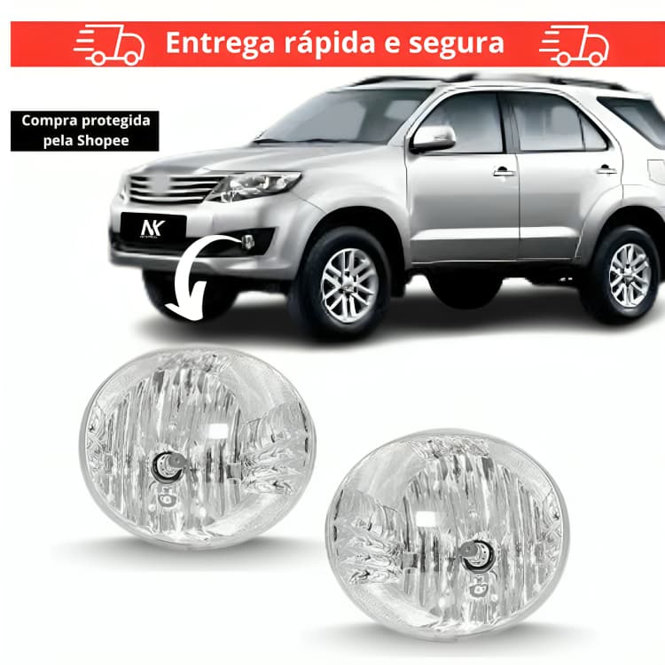 Farol de milha auxiliar Toyota Hilux SW4 2012-2015 com entrega rápida e segura