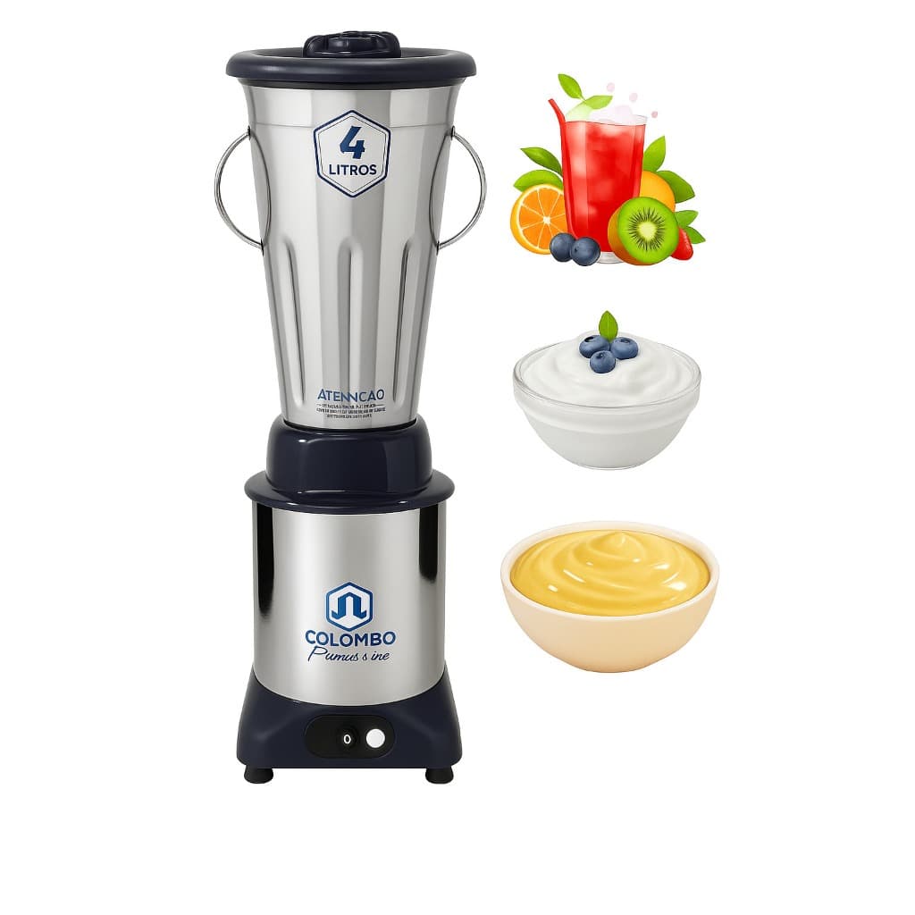 Liquidificador Profissional Industrial 4L Alta Rotação Inox