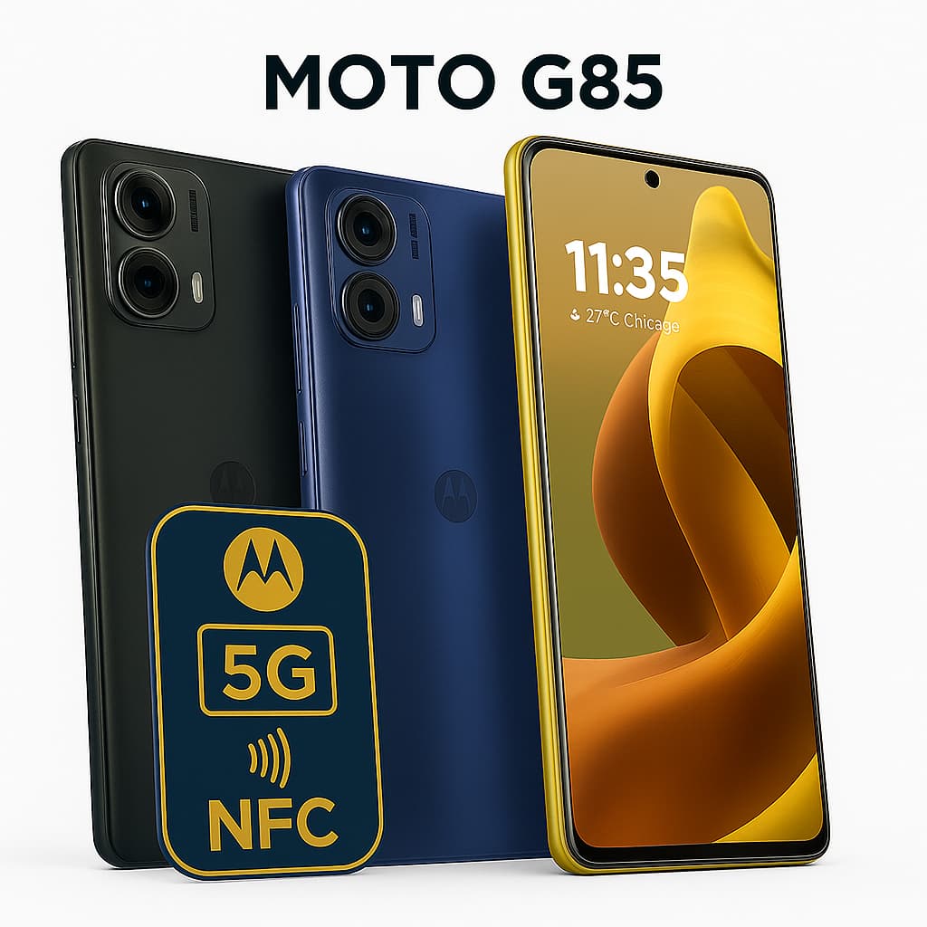 Celular Motorola Moto G85 5G NFC Nano + eSIM de 256GB 8GB RAM - Novo Lacrado.