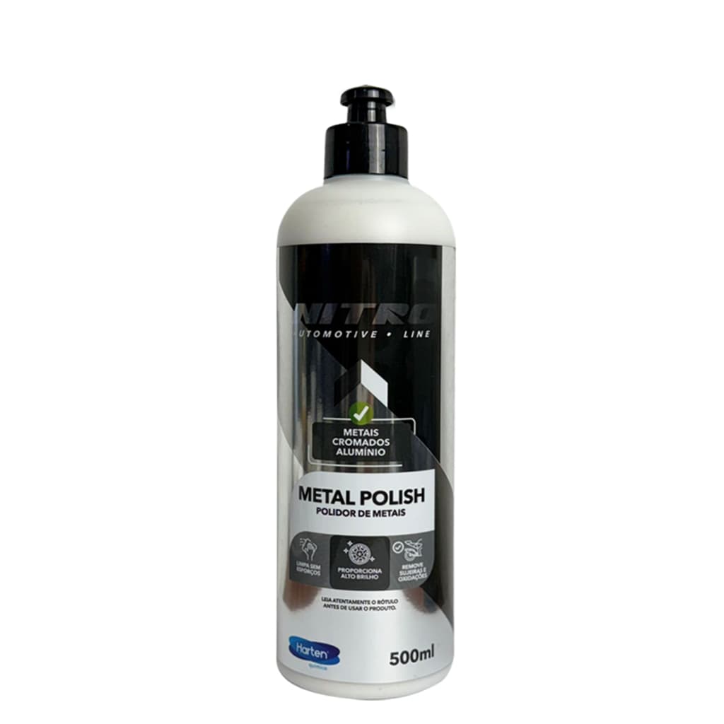 Metal Polish Polimento de Metais 500ml - Nitro Automotive Line para Metais, Cromados e Alumínio