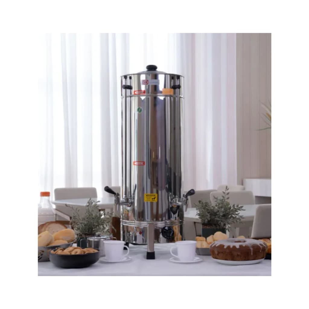 Cafeteira elétrica industrial 8 litros inox Consercaf para escritório