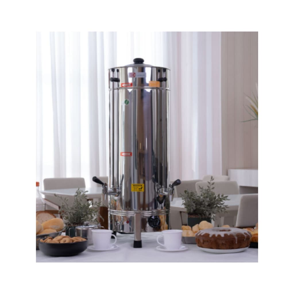 Cafeteira Elétrica Industrial Inox 10 Litros Consercaf em ambiente de escritório