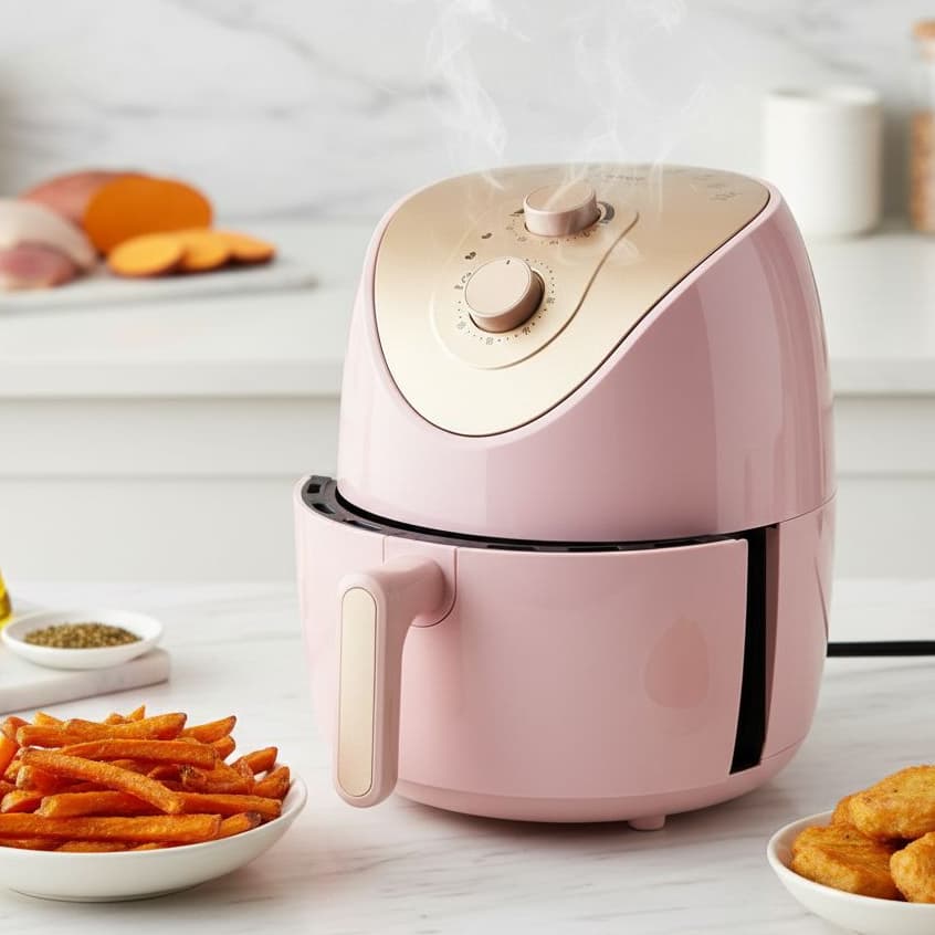 Air Fryer Fritadeira 220V Sem Oleo HomeLand 4litros Cesto Movel Super Promoção