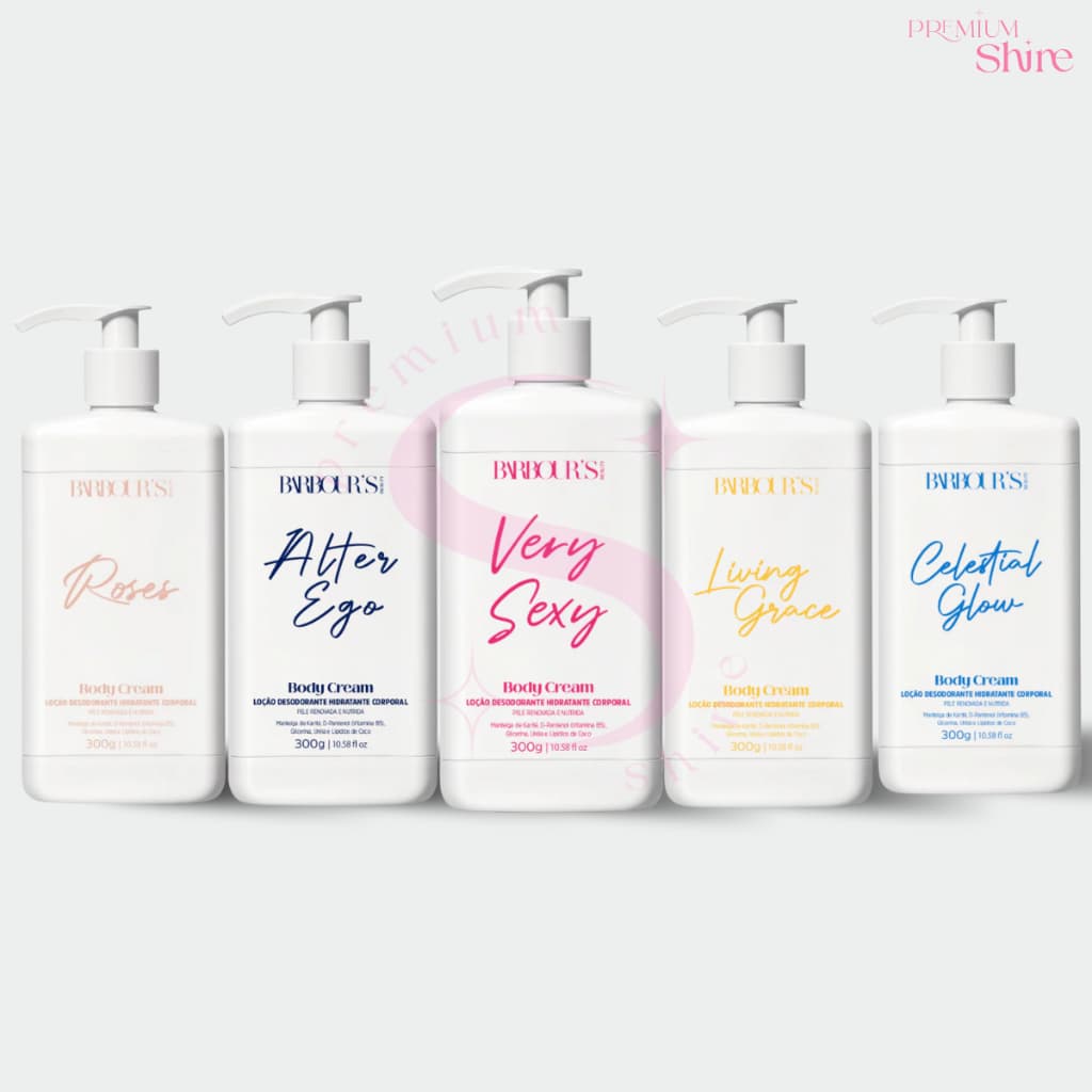 Creme Hidratante Corporal Barbour's Beauty 300g Desodorante Body Cream - Todas as Fragrâncias