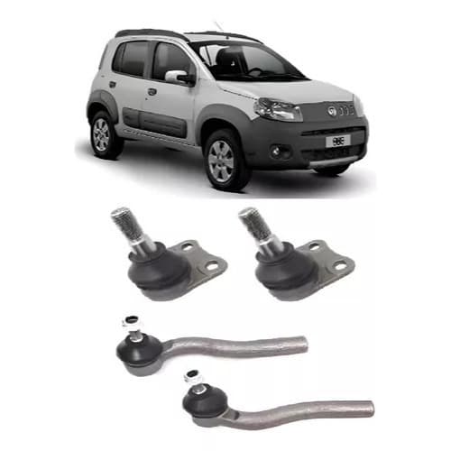 Kit Pivô e Terminal de Direção Novo Uno Way Vivace 2010 a 2015 – Suspensão e Peças de Direção