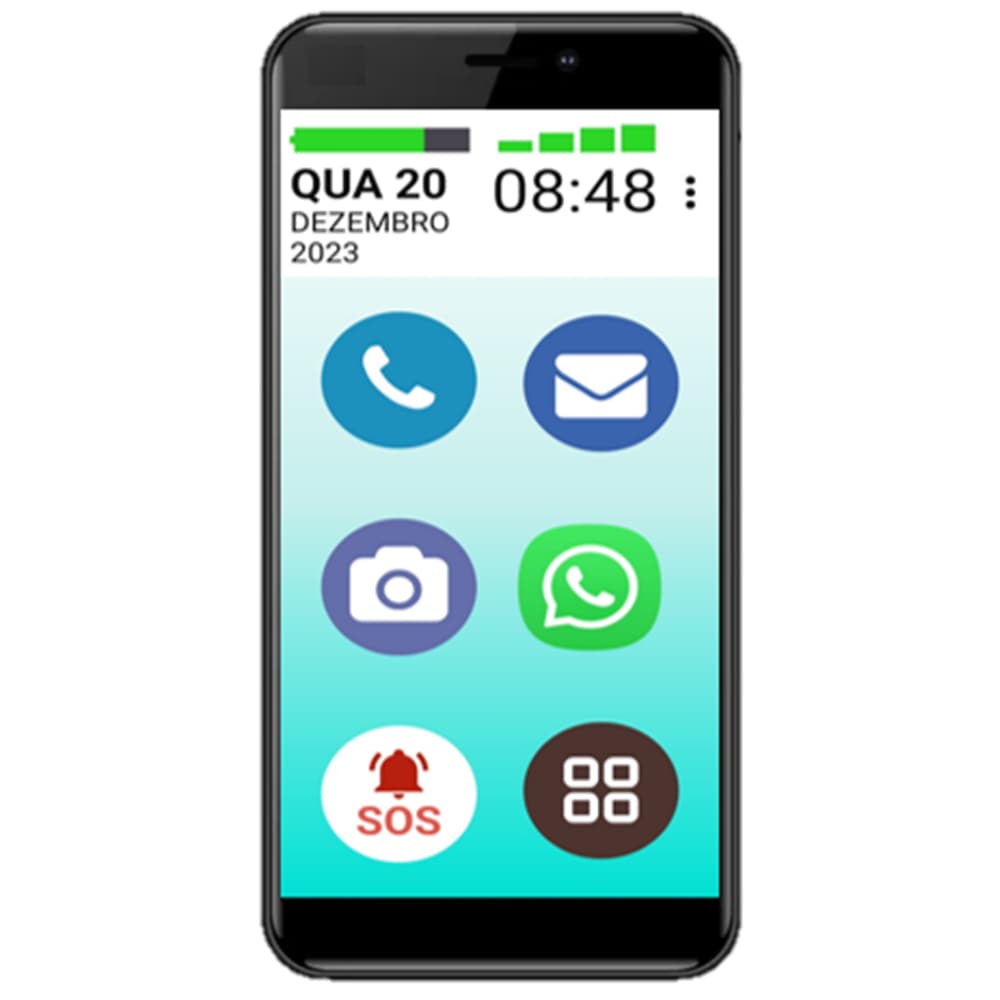 VOVÔ&VOVÓFONE 128GB 4G TELA GRANDE 6.5 4GB RAM REDES SOCIAIS MOTO E22