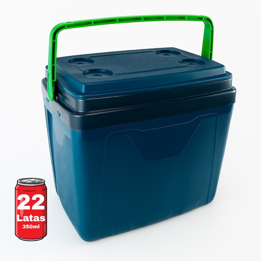Caixa Térmica Cooler 16 Litros Capacidade 22 Latas Com Alça