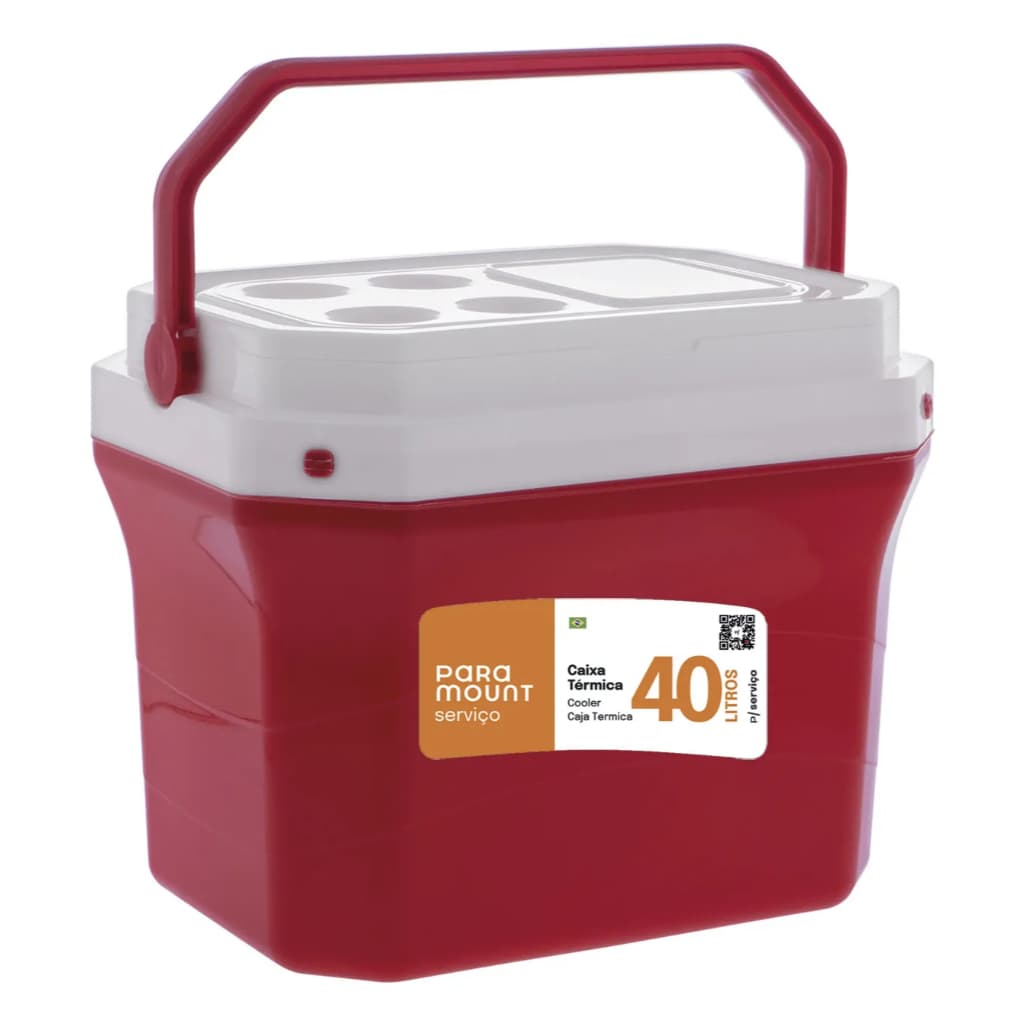 Caixa Térmica 40 Litros Portátil P/ Lazer Alça Moderna