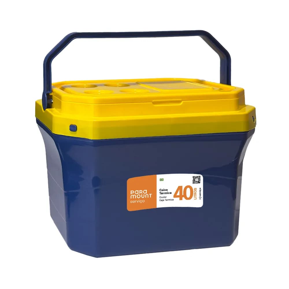 Caixa Térmica 40 Litros Portátil C/ Alça Para Viagens Lazer