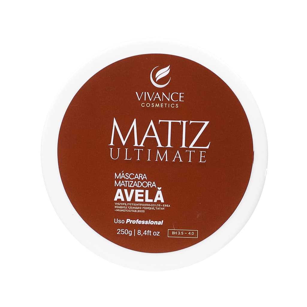 MÁSCARA MATIZADORA 250G VIVANCE COSMETICS BLACK-RED-BLOND-AVELÃ-ARSALA HIDRATANTE REALÇA A COR
