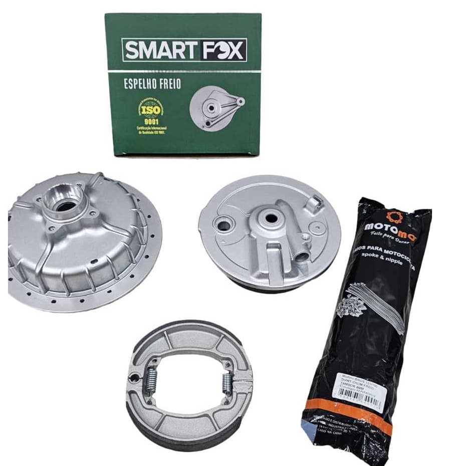 Conjunto de peças de freio para motocicleta Smart Fox, cubo dianteiro, discos e pastilhas