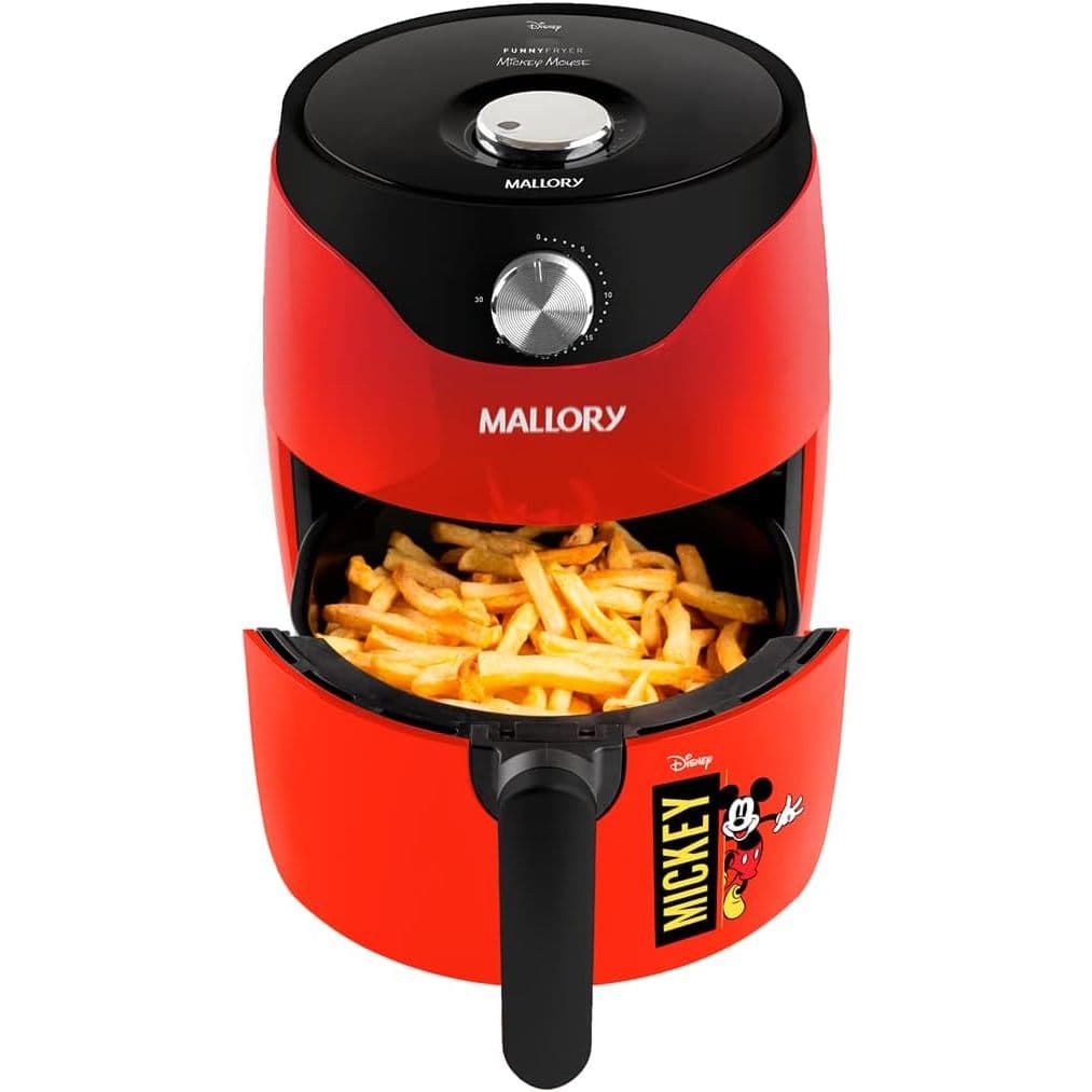 Fritadeira elétrica Mallory Air Fryer 220V Mickey Mouse vermelha