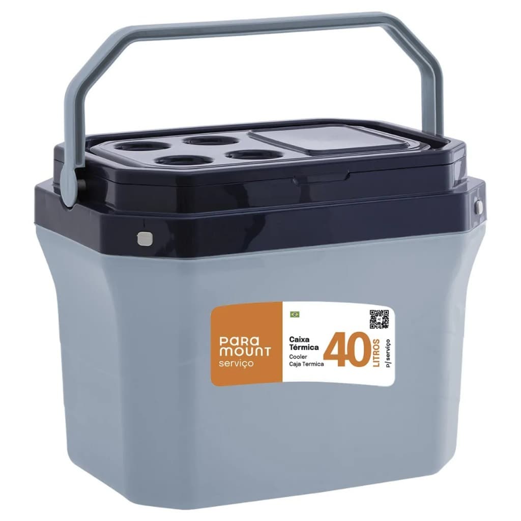 Caixa Térmica 40 Litros Com Alça Praia Pesca Camping Paramount