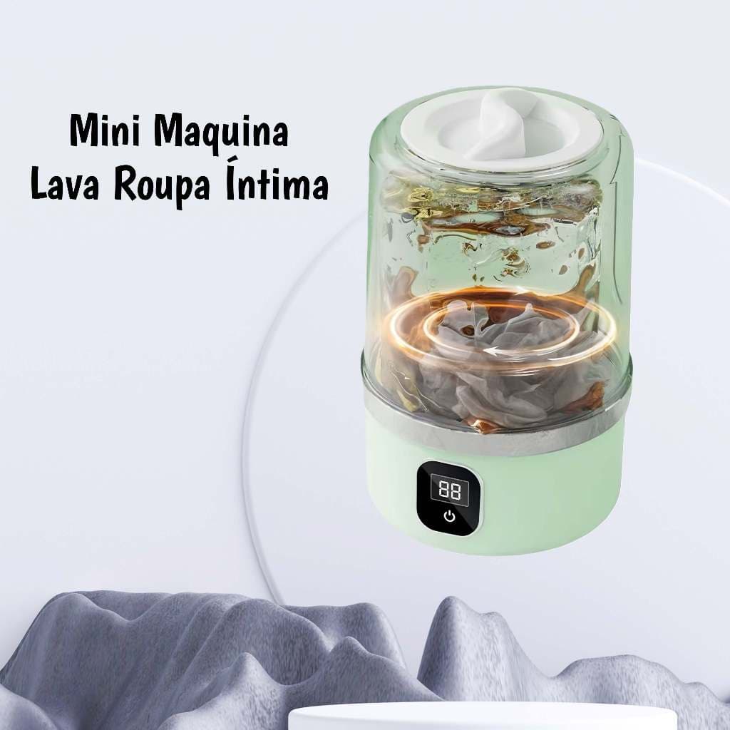 Mini Máquina Lava Roupas Íntimas Meia Calsinha Com LED 1L–Lavar direta sem fio, Carregador USB, 110V